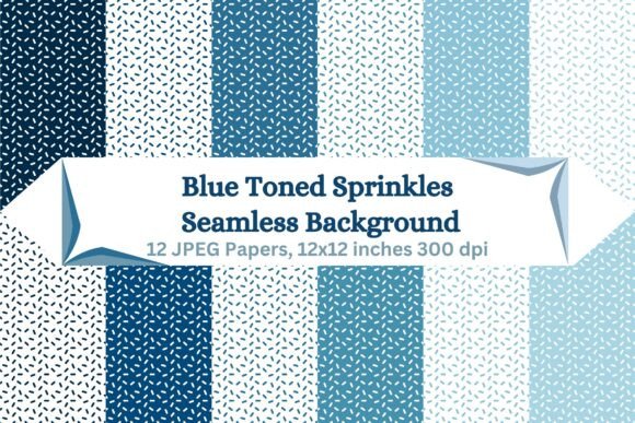 Blue Toned Sprinkles Seamless Background: A Creative Tool for Designers and Crafters