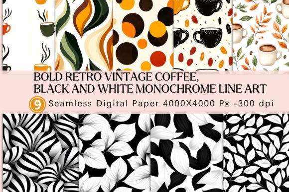 Bold Retro Vintage Coffee: A Timeless Addition to Your Creative Projects