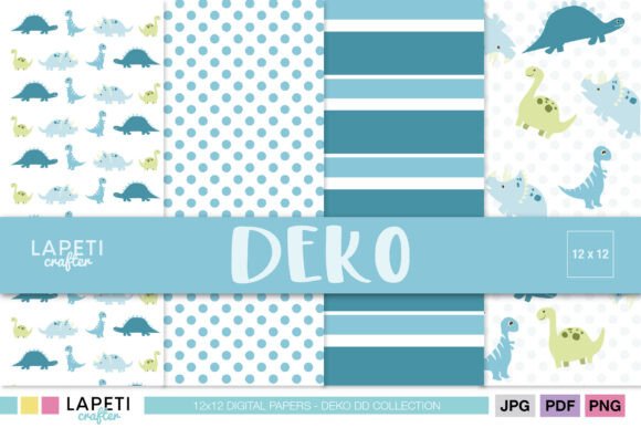 Cute Blue Dinosaur Digital Paper Pack: A Strategic Tool for Creative Projects
