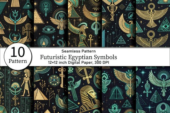 Futuristic Egyptian Symbols: A Modern Take on Ancient Mysticism