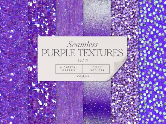 Luxury Purple Glitter Seamless Textures for Creative and Business Workflows