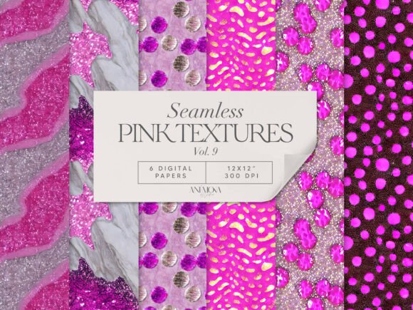 Magenta Glitter Jewel Digital Paper Pack: A Creative Powerhouse for Every Project