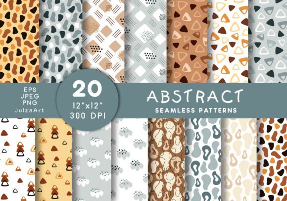 Minimal Background Abstract Pattern Set: A Versatile Design Resource