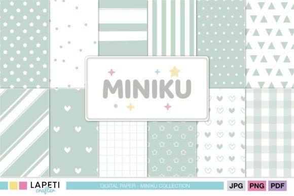Mint Pastel Digital Papers: A Soft Touch for Creative Projects