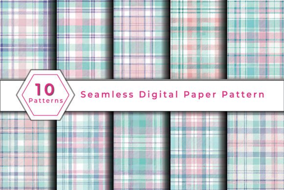 Pastel Plaid Seamless Pattern