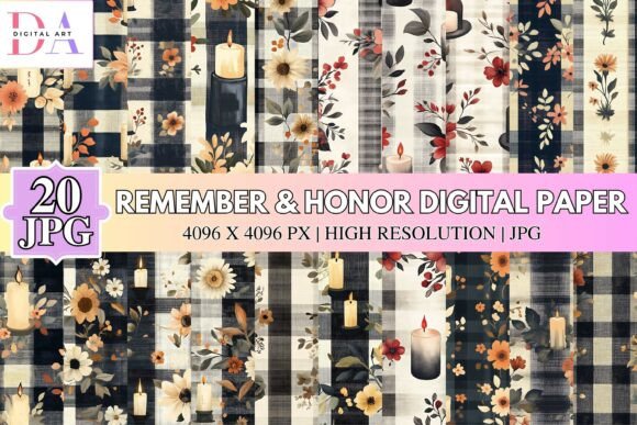 Remember Honor Digital Paper: A Patriotic and Commemorative Resource for Creative Professionals