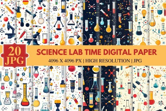 Science Lab Time Digital Paper: A Creative Tool for Education and Design