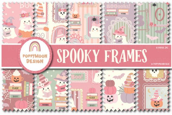 Spooky Frames Paper Set: A Creative Kit for Halloween Enthusiasts and Crafters